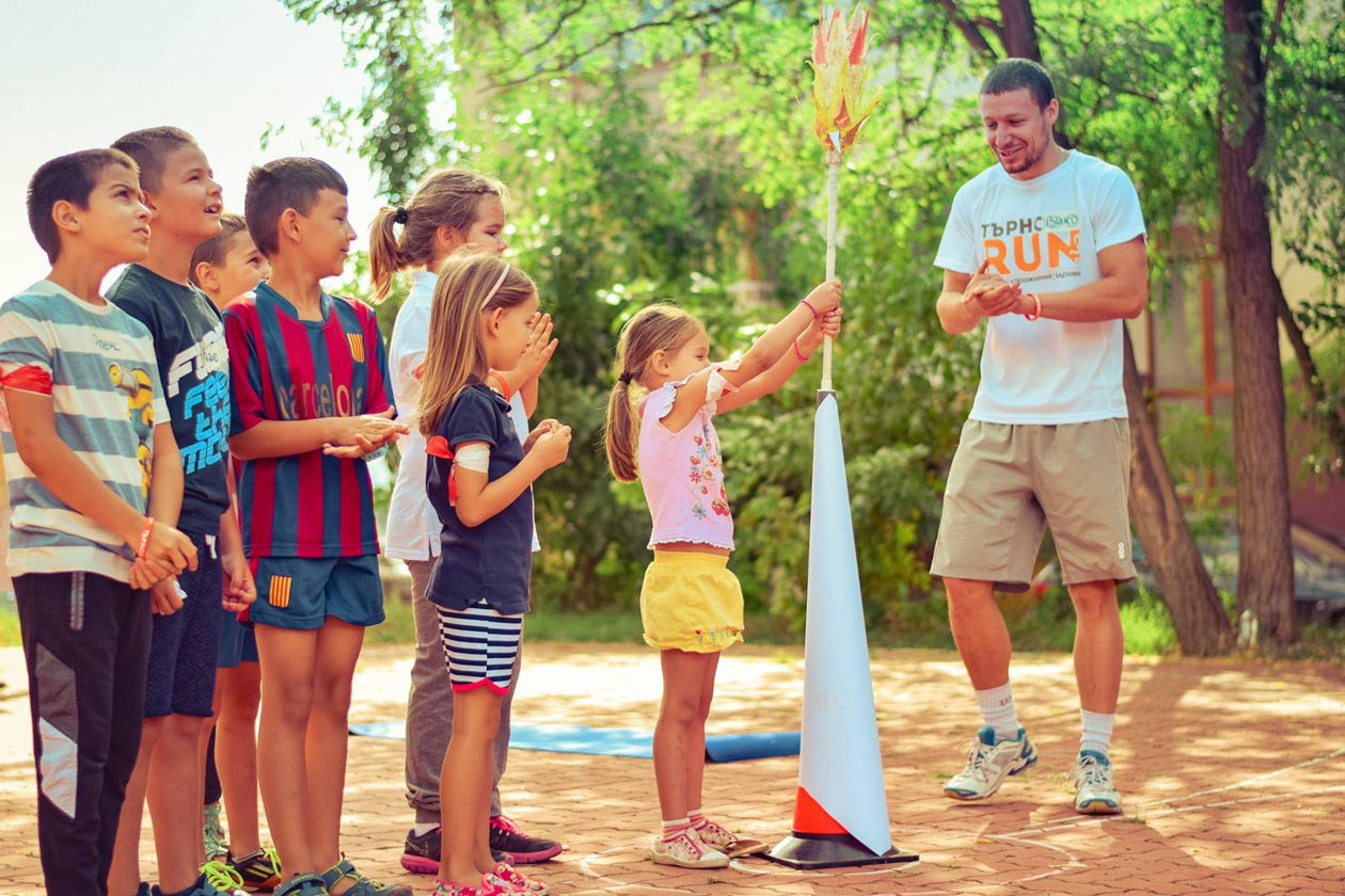 outdoor activity with children