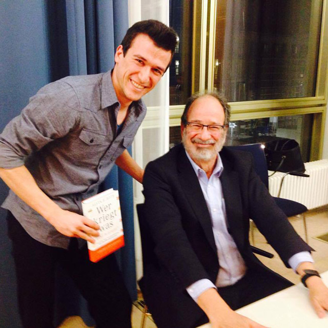 Alexander and Nobel laureate in economics Al Roth in Berlin (March 2016)