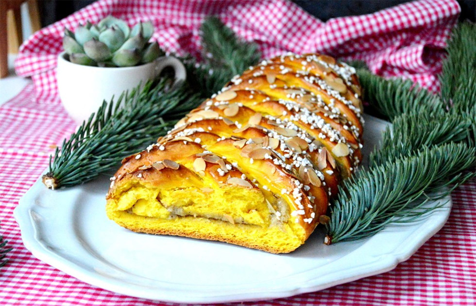 Swedish Saffron Braided Bread