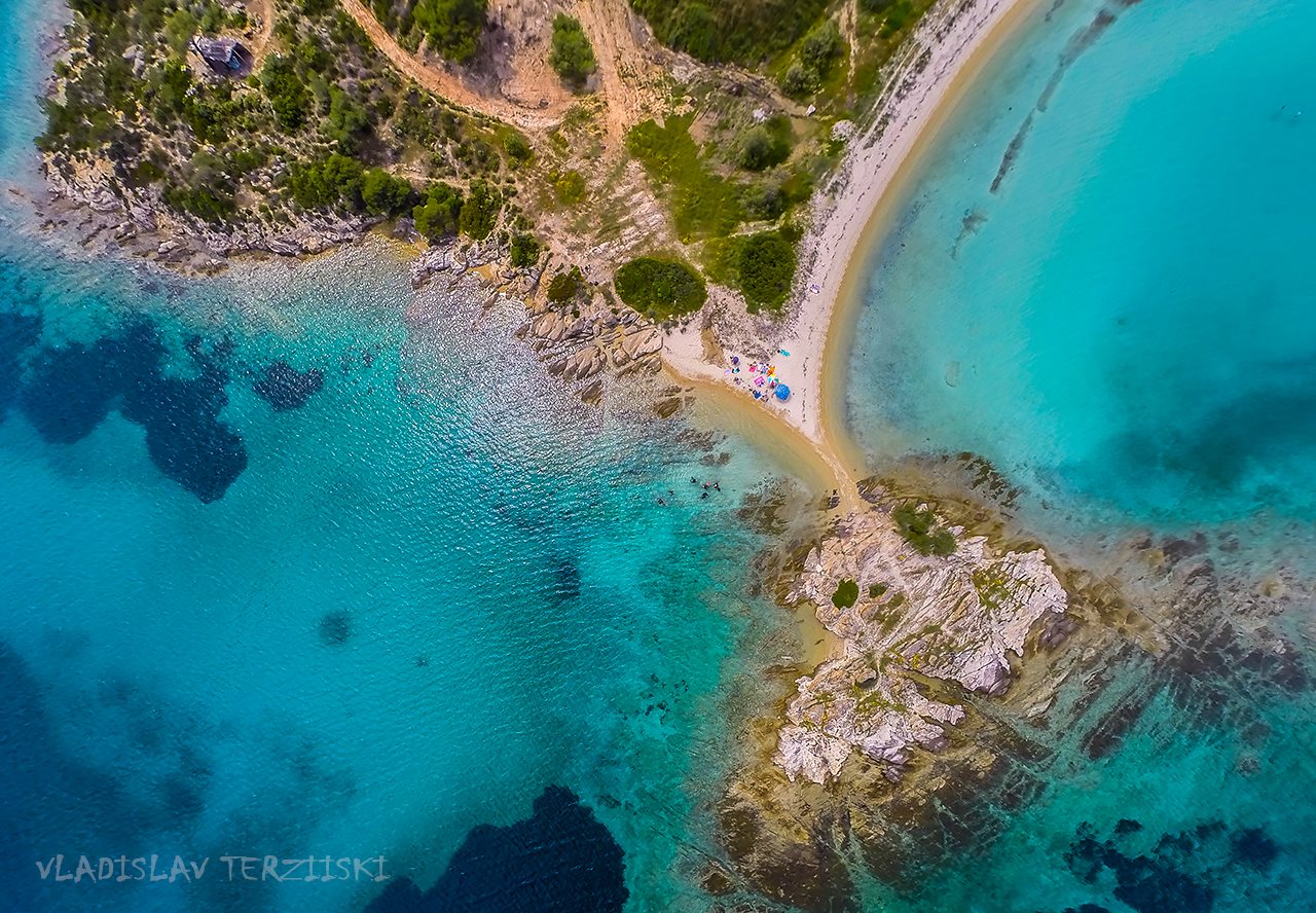 beach photo by drone