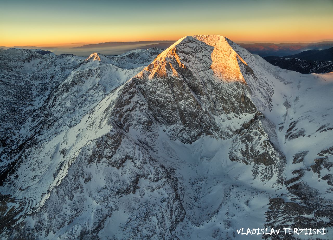 Drone photo of mountain