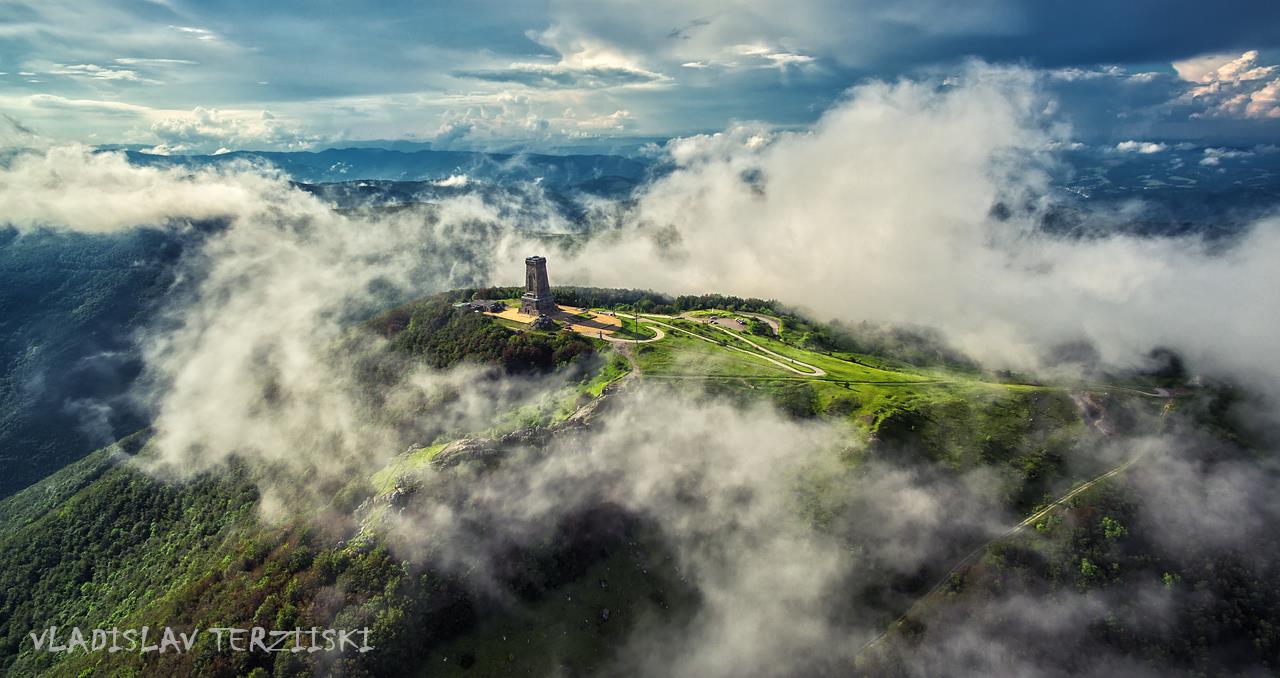 Monument on top of a mountain